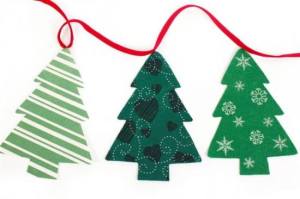 Christmas tree bunting from Belle Amour Home on Urmston Market