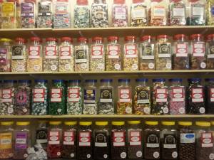 Just a fraction of the range at Candy Stripes Sweet Shop on Flixton Road, Urmston.